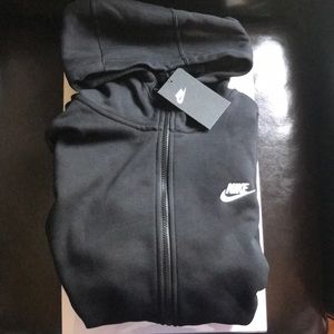 NWT NIKE Black Zip-Up Hoodie